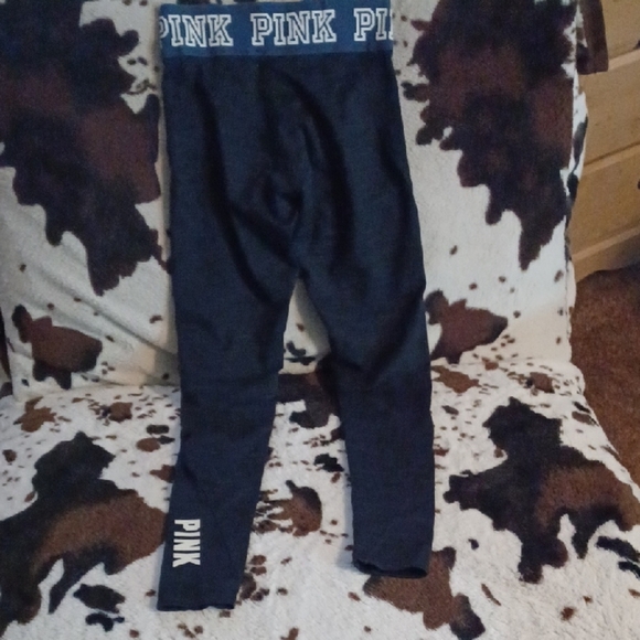 Victoria's Secret PINK Leggings - Blue and White - Picture 4 of 11